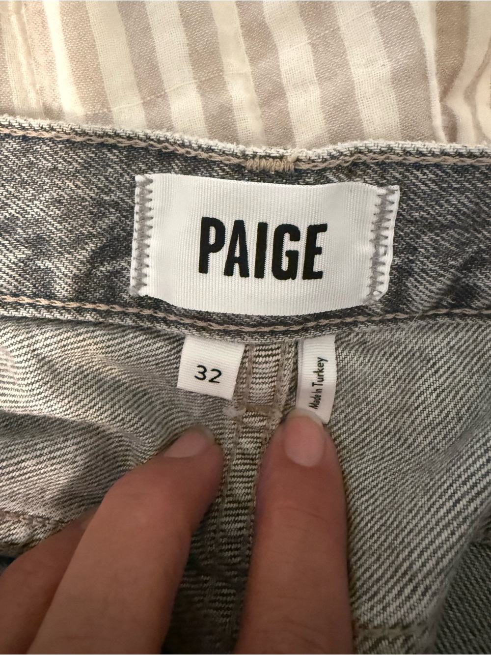 PAIGE Wide-Leg Gray Flare Jeans